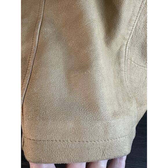 Vintage Wilson's leather Men's large tan leather bomber/70's jacket with liner - Picture 9 of 10